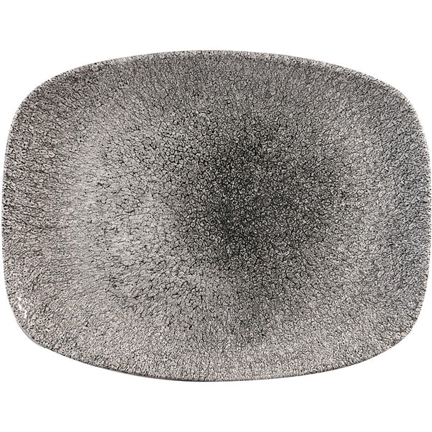 Churchill Studio Prints Raku Rectangular Plates Quartz Black 261mm (12 Pack) cy907