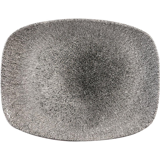 Churchill Studio Prints Raku Rectangular Plates Quartz Black 261mm (12 Pack) cy907