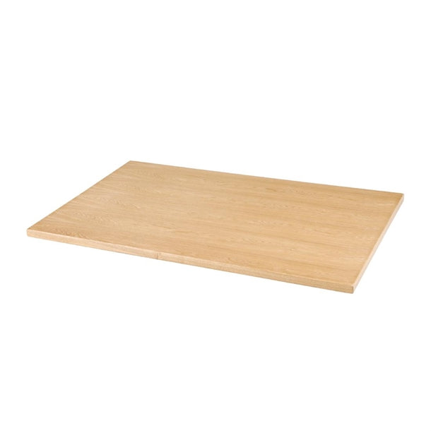 Bolero Pre-drilled Rectangular Table Top Natural Ash Veneer 1100 x 700mm cy950