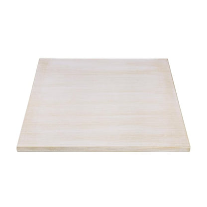 Bolero Pre-drilled Square Table Top Vintage White 700mm cy951