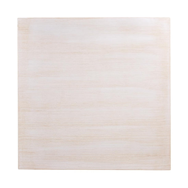 Bolero Pre-drilled Square Table Top Vintage White 700mm cy951