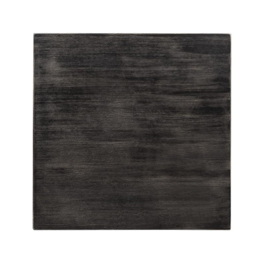 Bolero Pre-drilled Square Tabletop Vintage Black 700mm cy969
