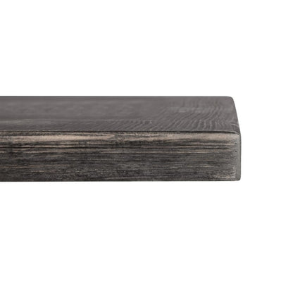 Bolero Pre-drilled Square Tabletop Vintage Black 700mm cy969