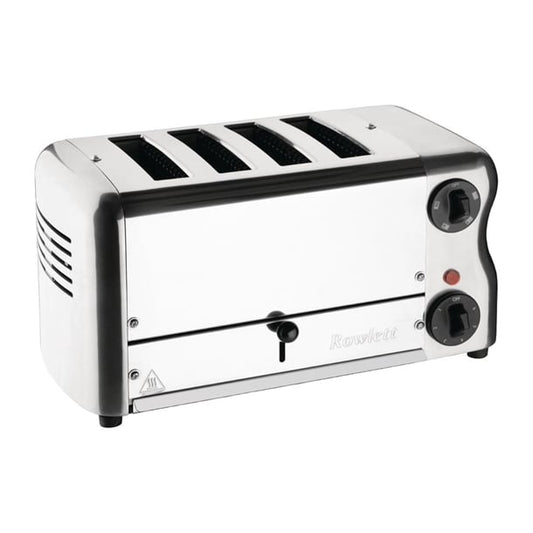 Rowlett Esprit 4 Slot Toaster Chrome w/2x Additional Elements & Sandwich Cage ch181
