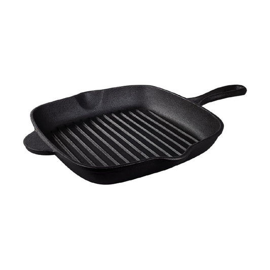 Tramontina Pre-Seasoned Cast Iron Square Griddle Pan 27cm cz011