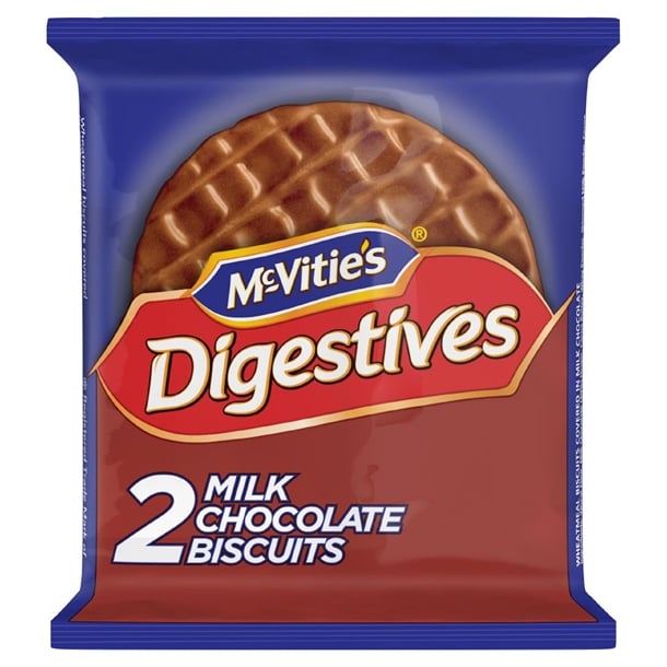 McVitie's Milk Chocolate Digestives Twin Biscuit Packs (24 x 2 Biscuits) cz289