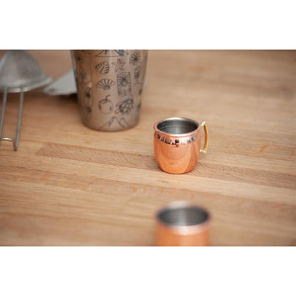 Beaumont Copper Straight Jigger 25ml/50ml cz347