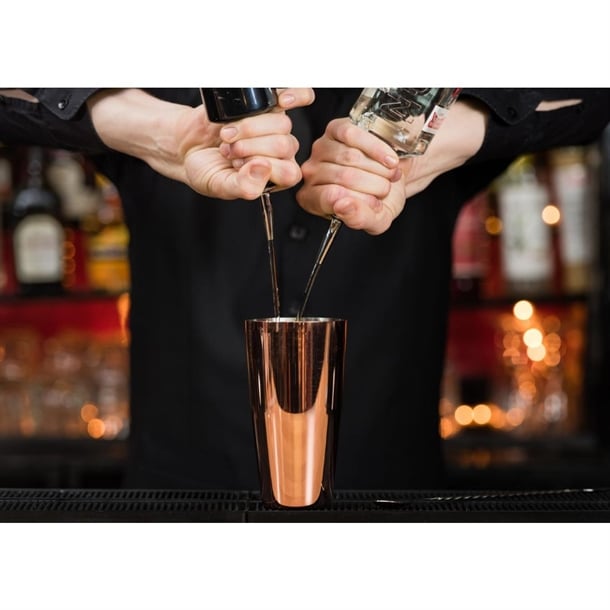 Beaumont Polished Copper Plated Boston Can 28oz cz390