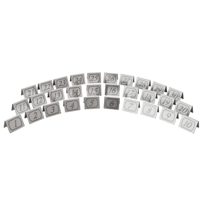 Beaumont Stainless Steel Table Numbers 1-10 cz433