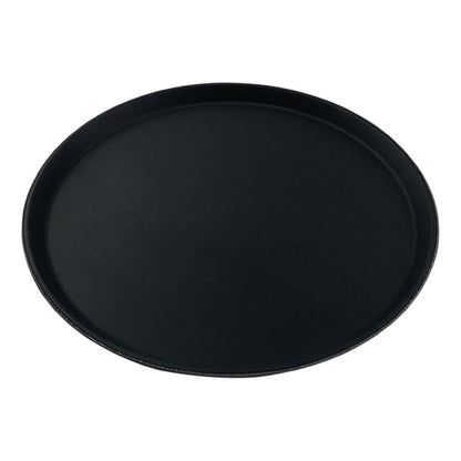 Beaumont Non-Slip Round Tray Black 280mm cz494