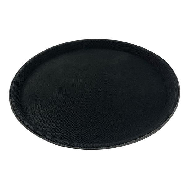 Beaumont Non-Slip Round Tray Black 355mm cz495
