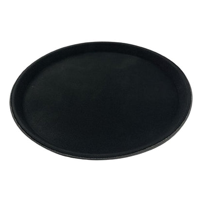 Beaumont Non-Slip Round Tray Black 355mm cz495