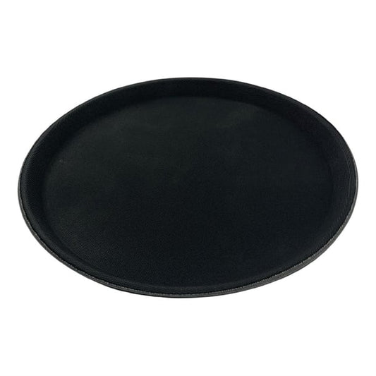 Beaumont Non-Slip Round Tray Black 355mm cz495