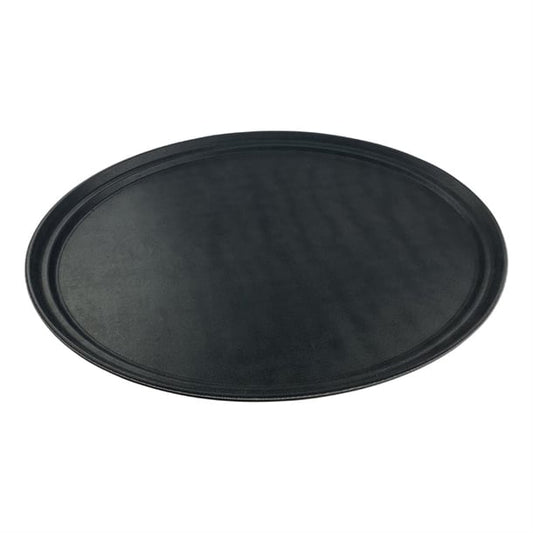 Beaumont Non-Slip Oval Tray Black 685 x 558mm cz497