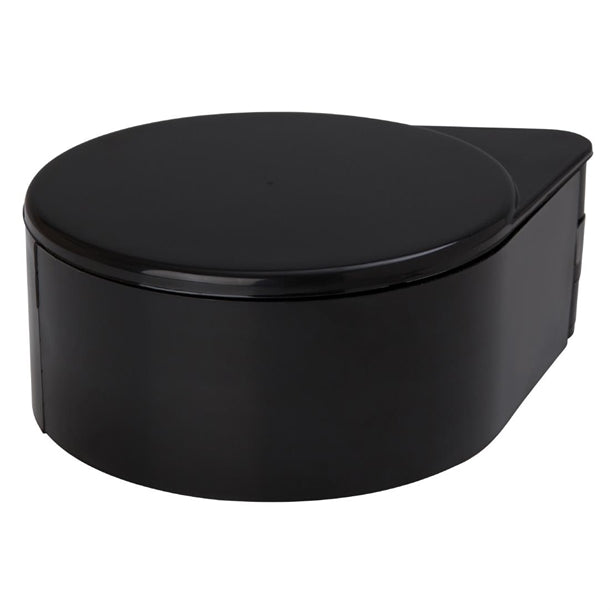 Beaumont Glass Rimmer 3 Tier Black cz499
