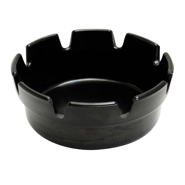 Beaumont Black Bakelite Crown Style Ashtray 101mm (10 Pack) cz575