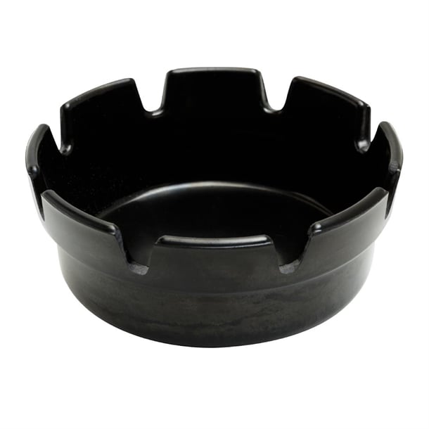 Beaumont Black Bakelite Crown Style Ashtray Single 101mm cz574