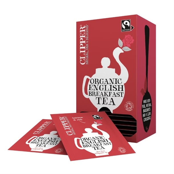 Clipper Fairtrade Organic Speciality English Breakfast Tea Bag Envelopes (6 x 25 Pack) cz728