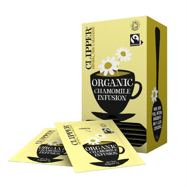 Clipper Fairtrade Organic Infusion Chamomile Tea Bag Envelopes (6 x 25 Pack) cz731