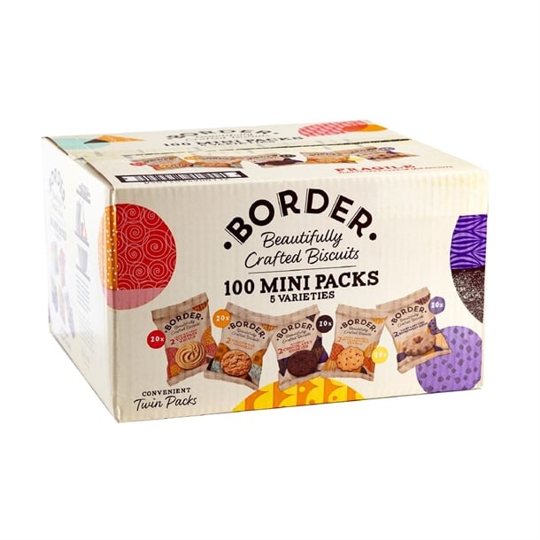 Border Twin-Pack Biscuit Assortment 5 Varieties (100 Twin Packs) cz749