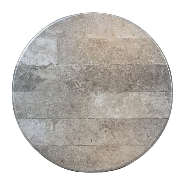 Round Laminate Table Top Concrete 600mm cz843