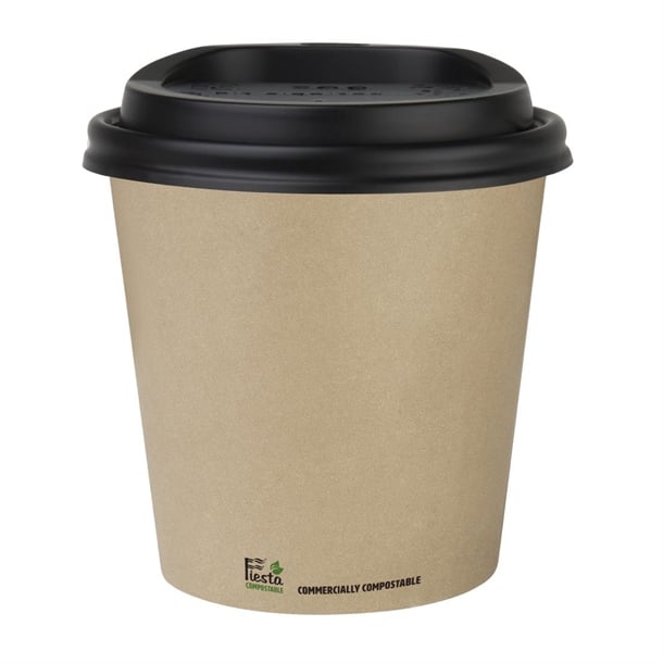 Fiesta Compostable Espresso Cups Single Wall 114ml (50 Pack) cz876