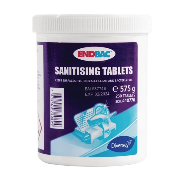 Endbac Sanitising Tablets (230 Pack) cx847
