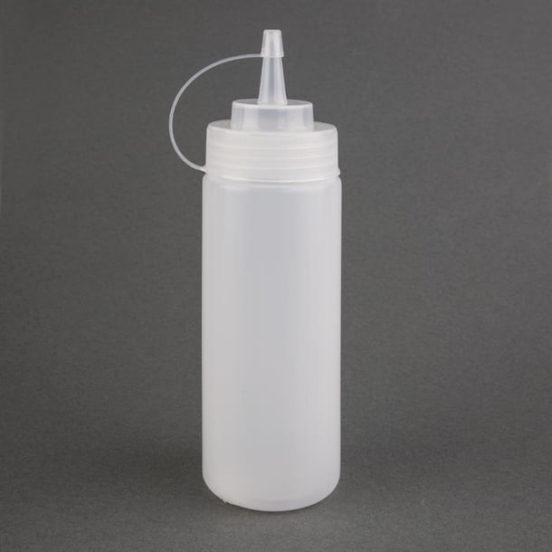 Nisbets Essentials Squeeze Sauce Bottles 12oz (6 Pack) da113