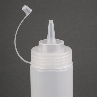 Nisbets Essentials Squeeze Sauce Bottles 12oz (6 Pack) da113