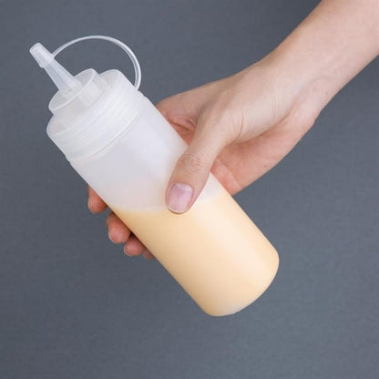 Nisbets Essentials Squeeze Sauce Bottles 12oz (6 Pack) da113
