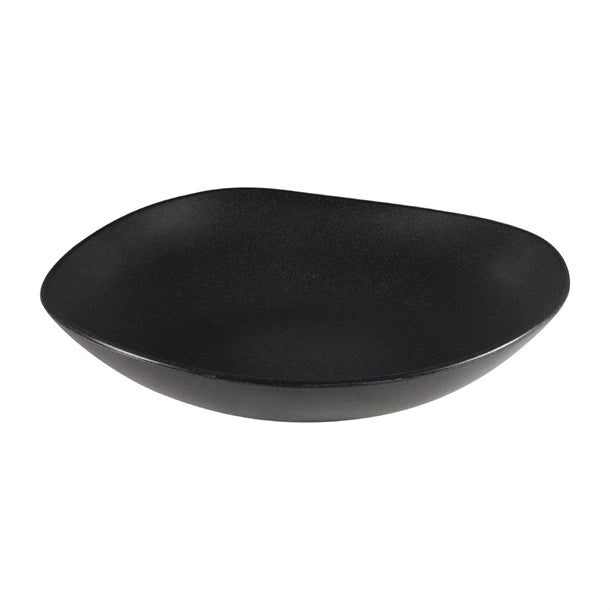 Alchemy Melamine Trace Granite Black Melamine Bowls 380mm (2 Pack) da218