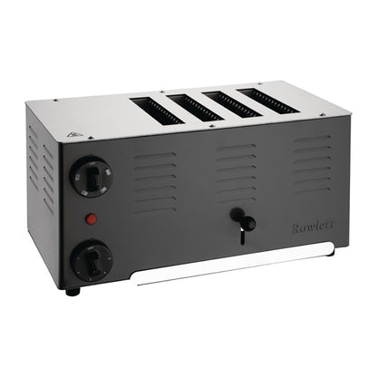 Rowlett Regent 4 Slot Toaster Jet Black with 2x Additional Elements ch173