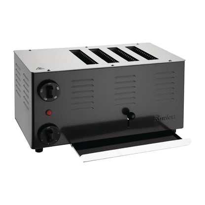 Rowlett Regent 4 Slot Toaster Jet Black with 2x Additional Elements ch173