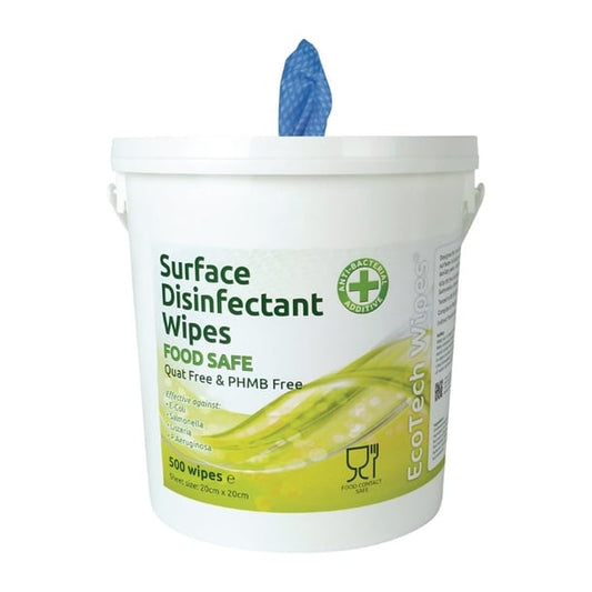 EcoTech Quat-Free Disinfectant Surface Wipes Bucket (500 Pack) da301