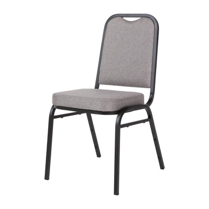 Bolero Square Back Banquet Chairs Black & Grey (4 Pack) da602