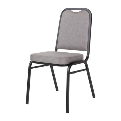 Bolero Square Back Banquet Chairs Black & Grey (4 Pack) da602