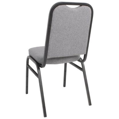 Bolero Square Back Banquet Chairs Black & Grey (4 Pack) da602