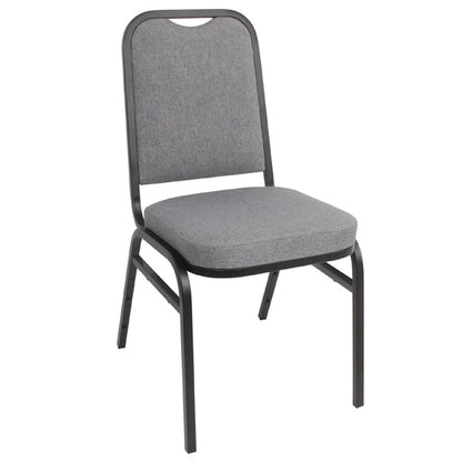 Bolero Square Back Banquet Chairs Black & Grey (4 Pack) da602