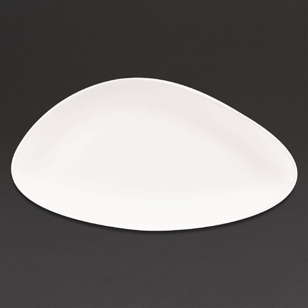 Churchill Lotus Triangular Plates White 350mm (6 Pack) da626