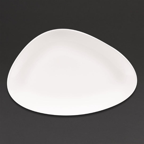 Churchill Lotus Triangular Plates White 300mm (6 Pack) da627