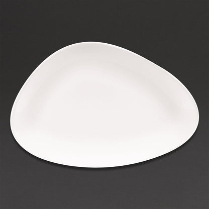 Churchill Lotus Triangular Plates White 300mm (6 Pack) da627