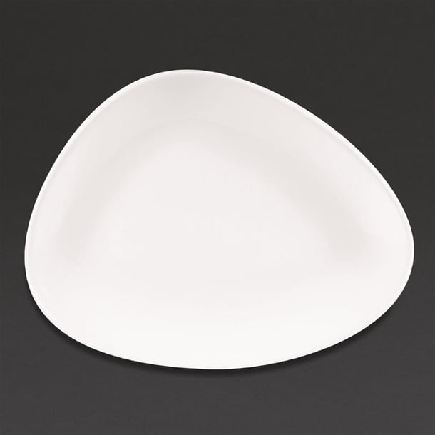 Churchill Lotus Triangular Plates White 260mm (12 Pack) da628