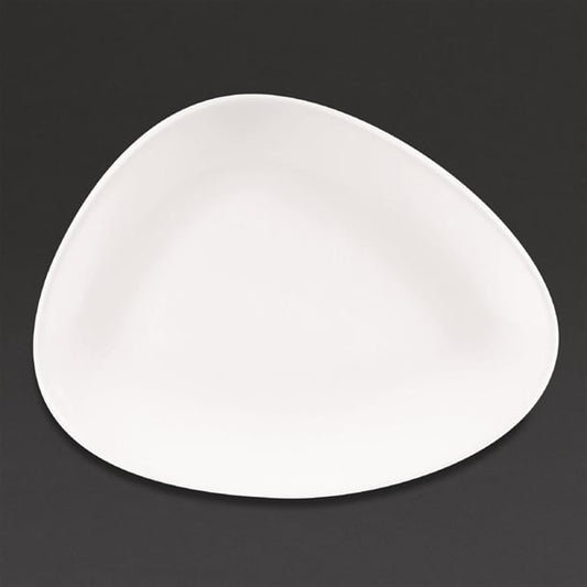 Churchill Lotus Triangular Plates White 260mm (12 Pack) da628