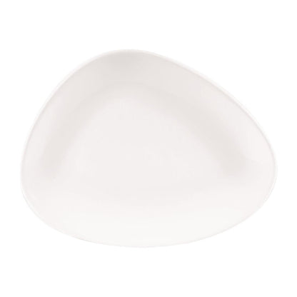 Churchill Lotus Triangular Plates White 260mm (12 Pack) da628