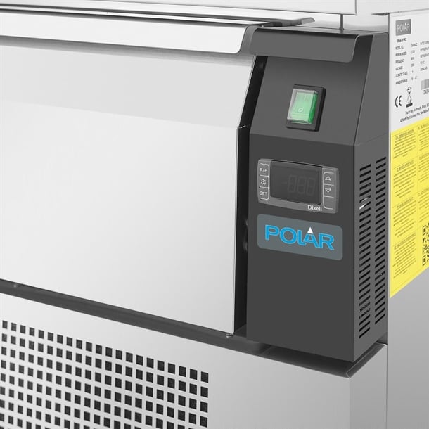Polar U-Series Double Drawer Dual Temperature Counter Fridge Freezer 4xGN da996