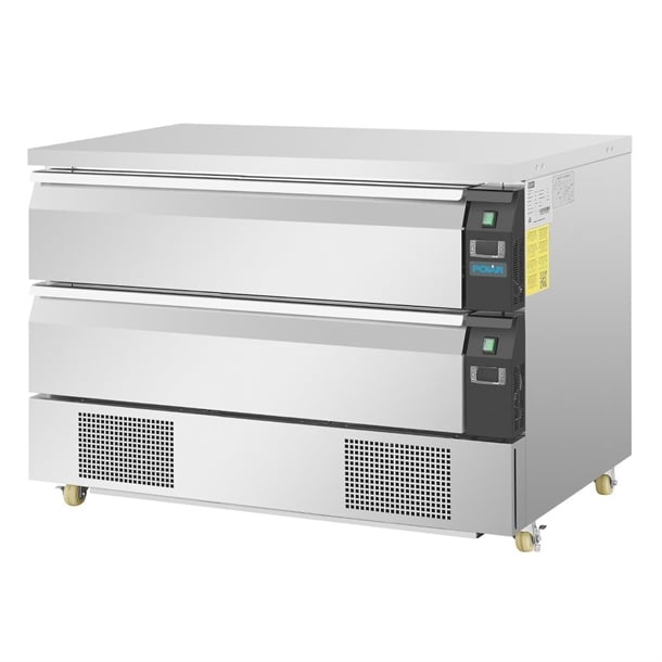 Polar U-Series Double Drawer Dual Temperature Counter Fridge Freezer 6xGN da997