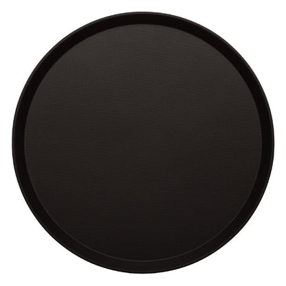 Cambro Treadlite Fibreglass Round Non-Slip Tray Black p_db003