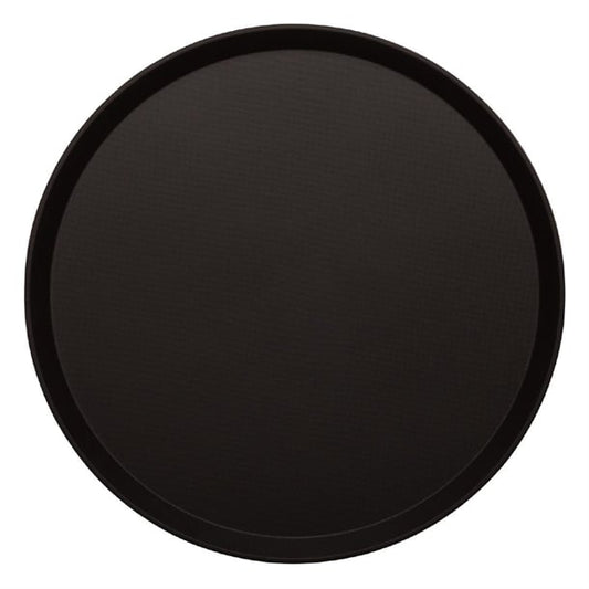 Cambro Treadlite Fibreglass Round Non-Slip Tray Black p_db003