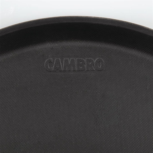 Cambro Treadlite Fibreglass Round Non-Slip Tray Black p_db003