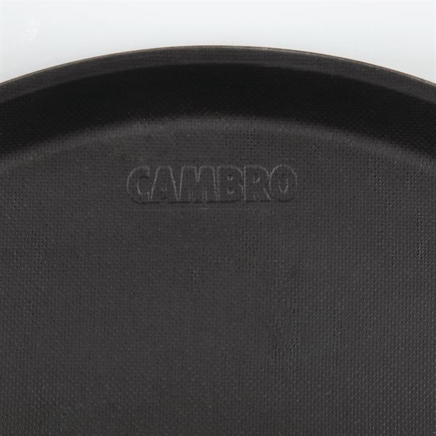 Cambro Treadlite Fibreglass Round Non-Slip Tray Black p_db003